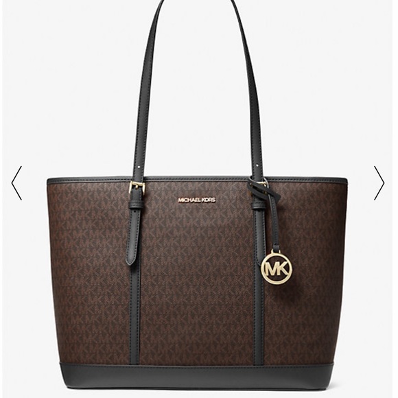 MICHAEL KORS
Jet Set Travel Large Logo Tote Shoulder Bag
COLOR BROWN/BLK
NWT - Picture 2 of 16